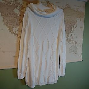 Liz Claiborne Turtleneck Sweater Cream Size XL